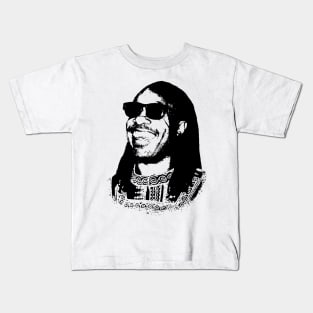 Stevie Wonder Portrait Kids T-Shirt